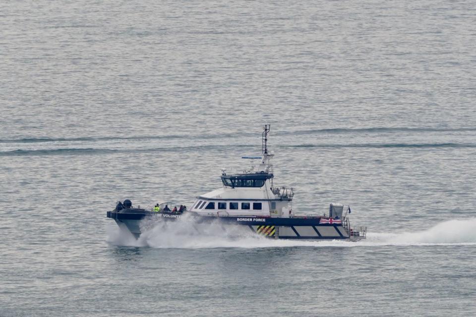 Border Force operating off the coast of the UK (Gareth Fuller / PA)