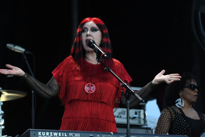 Kate Pierson, of the The B-52s, and her wife, artist Monica Coleman, rent out homes and airstreams. File Photo by Ian Halperin/UPI