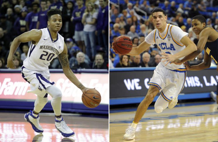 Markelle Fultz and Lonzo Ball are the marquee names in the draft. (AP)