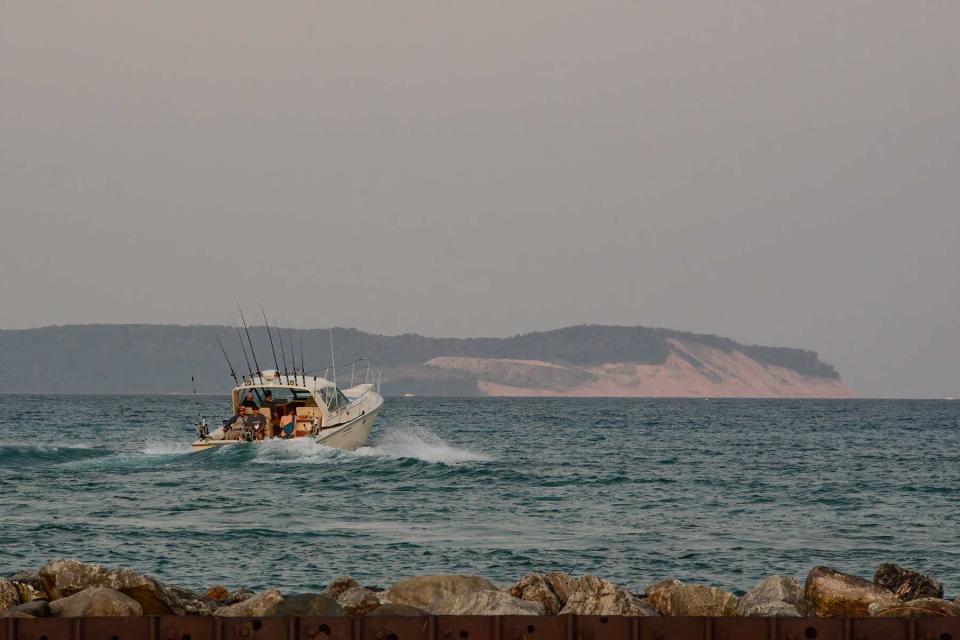 Boat in Leland, Michigan