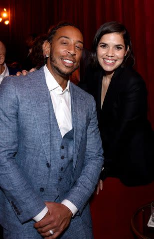 <p>Randy Shropshire/Getty </p> Ludacris and America Ferrera