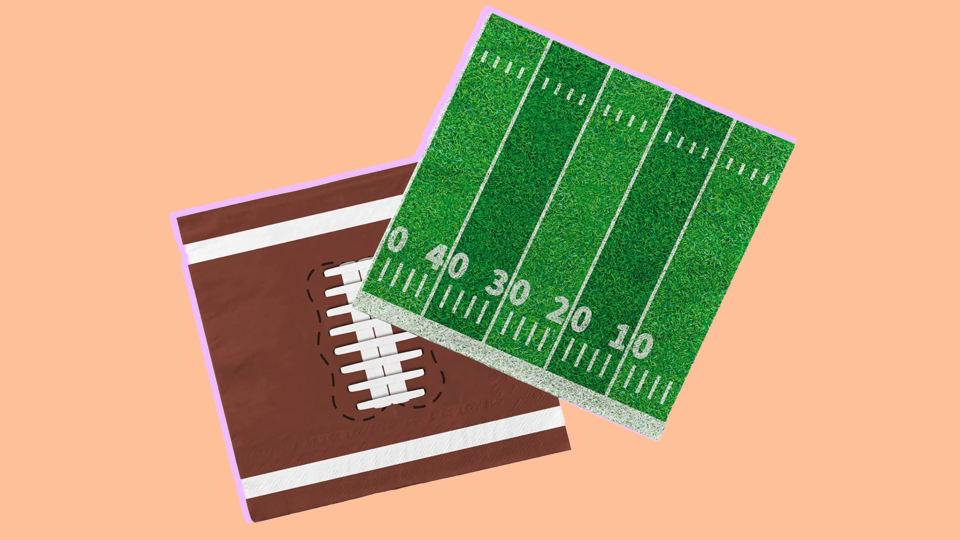 17 items you need to host an awesome Super Bowl party: Decorative napkins from Gatherfun