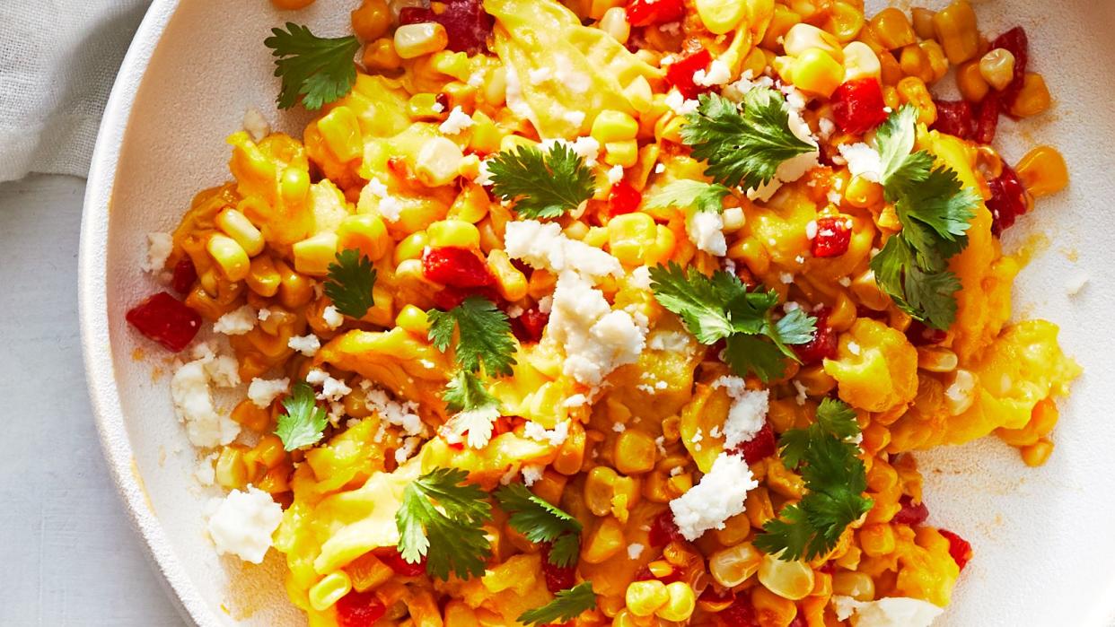 Corn and Pepper Scramble