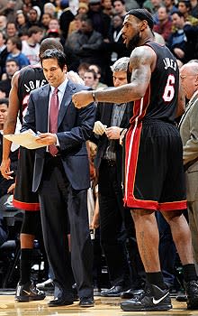 Heat coach Erik Spoelstra says his relationship with LeBron James has grown since their "bump-gate" incident on Nov. 27
