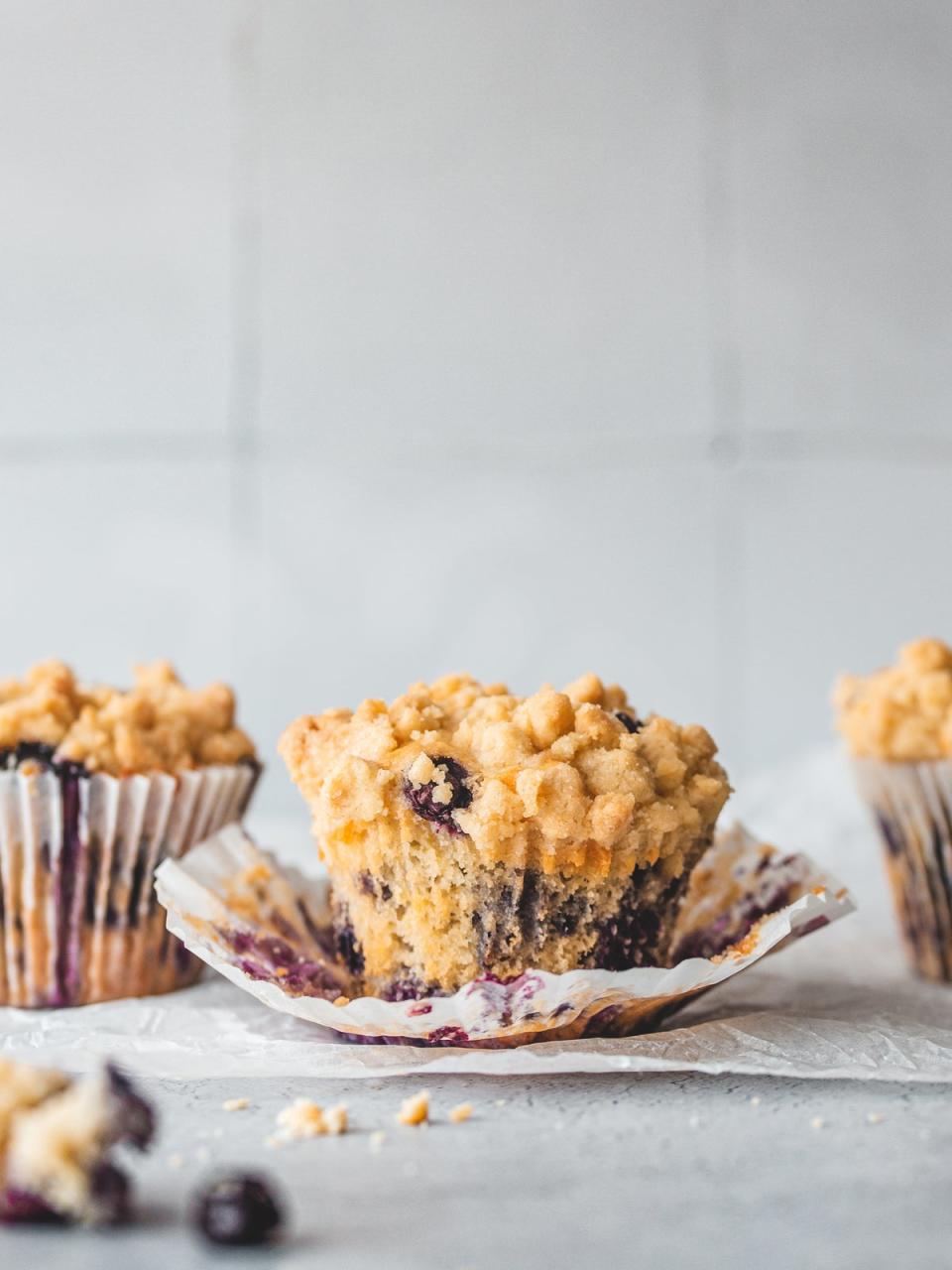 Packed with fruit, these muffins come with a crunchy streusel topping (Edd Kimber/PA)