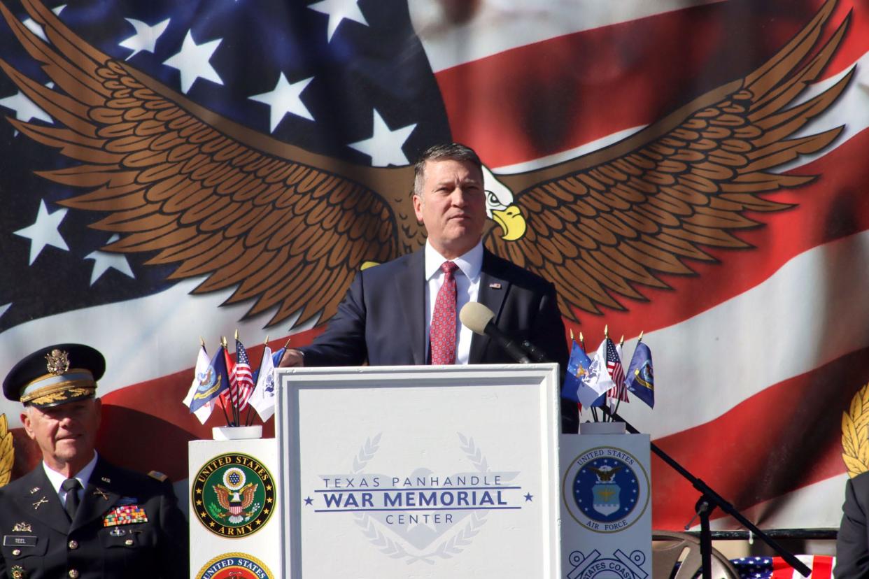 U.S. Rep. Ronny Jackson (R-District 13), was a guest at the Texas Panhandle War Memorial Veterans Day Ceremony on Thursday.