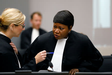 Public Prosecutor Fatou Bensouda attends the trial of Congolese warlord Bosco Ntaganda at the ICC (International Criminal Court) in the Hague, the Netherlands August 28, 2018. Bas Czerwinski/Pool via REUTERS