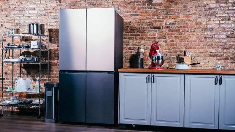 Samsung's brand-new and gorgeous Bespoke French-door fridge can be yours for a savings of $620 at Best Buy right now.