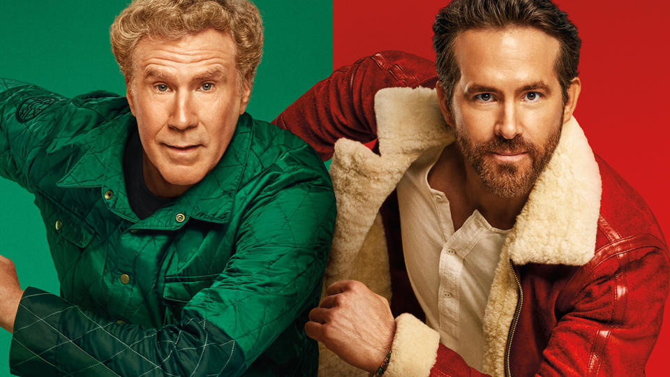 Will Ferrell and Ryan Reynolds in a promotional image for Spirited