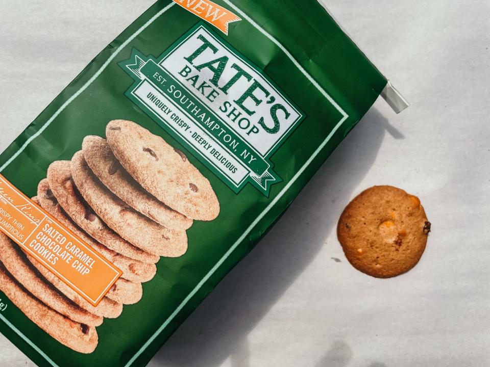 bag of tates salted caramel chocolate chip cookies