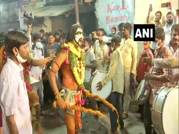 Bonalu procession taking place in Hyderabad (File Photo/ANI)