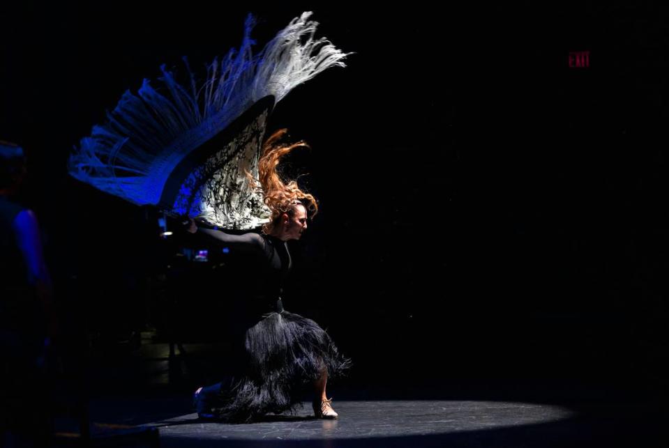 Siudy Garrido en la Gala Flamenca de junio 2022, celebrando 10 años de presentaciones consecutivas en el Arsht Center de Miami. 