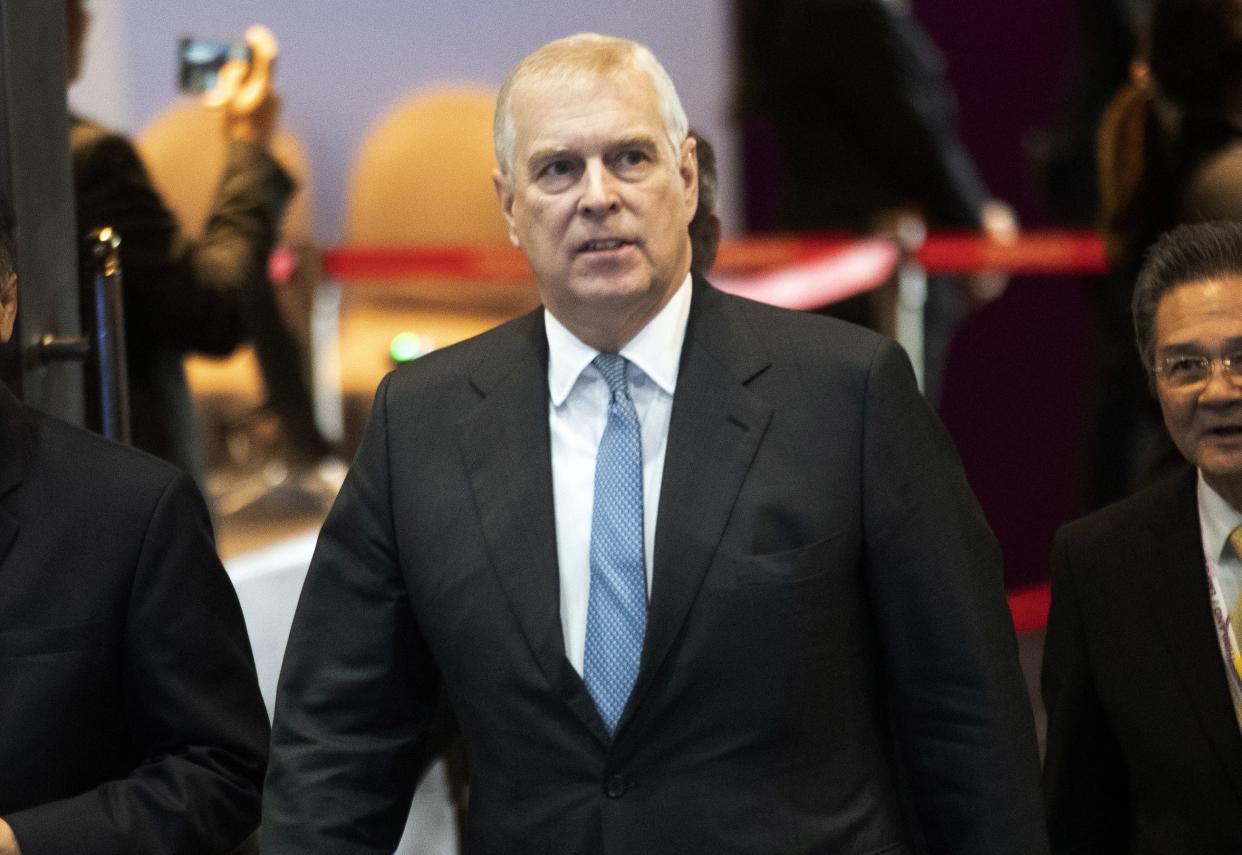 Britain's Prince Andrew in  a 2019 photo. 