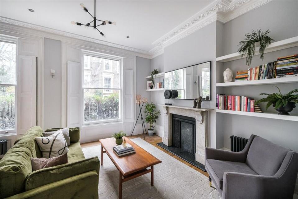 white living room