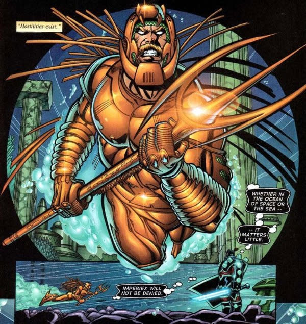 That Atlantean armour looks very familiar – Credit: DC Entertainment