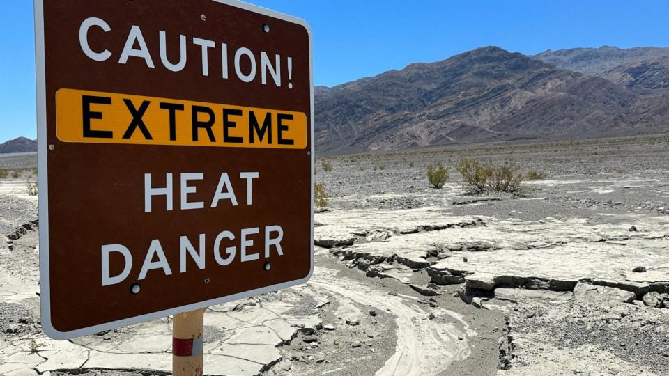 PHOTO: A view of sign board warning of extreme heat in Death Valley, Calif. July 15, 2023.  (Jorge Garcia/Reuters, FILE)