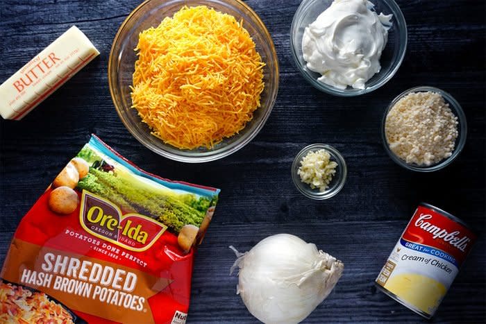 Cracker Barrel Hash Brown Casserole Recipe Ingredients