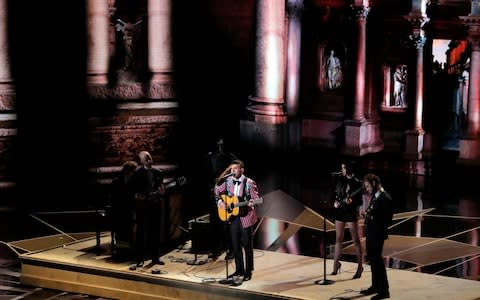 Sufjan Stevens performs Mystery of Love from Call Me by Your Name - Credit: Reuters