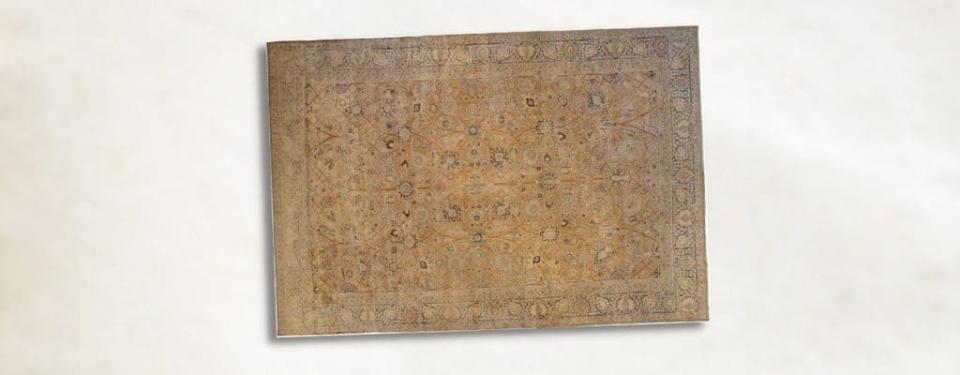 12' x 19' Antique Persian Tabriz Rug