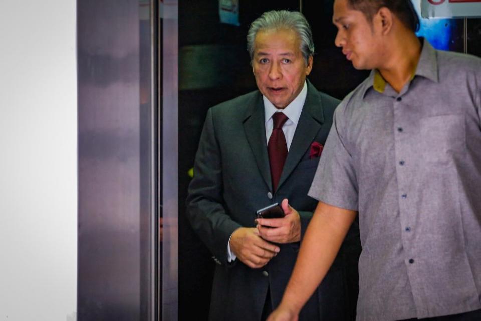 Datuk Seri Anifah Aman said Tan Sri Musa Aman had done a good job governing the state for 15 years but his time is over, and it is now pertinent to let younger leaders run the state. ― Picture by Hari Anggara