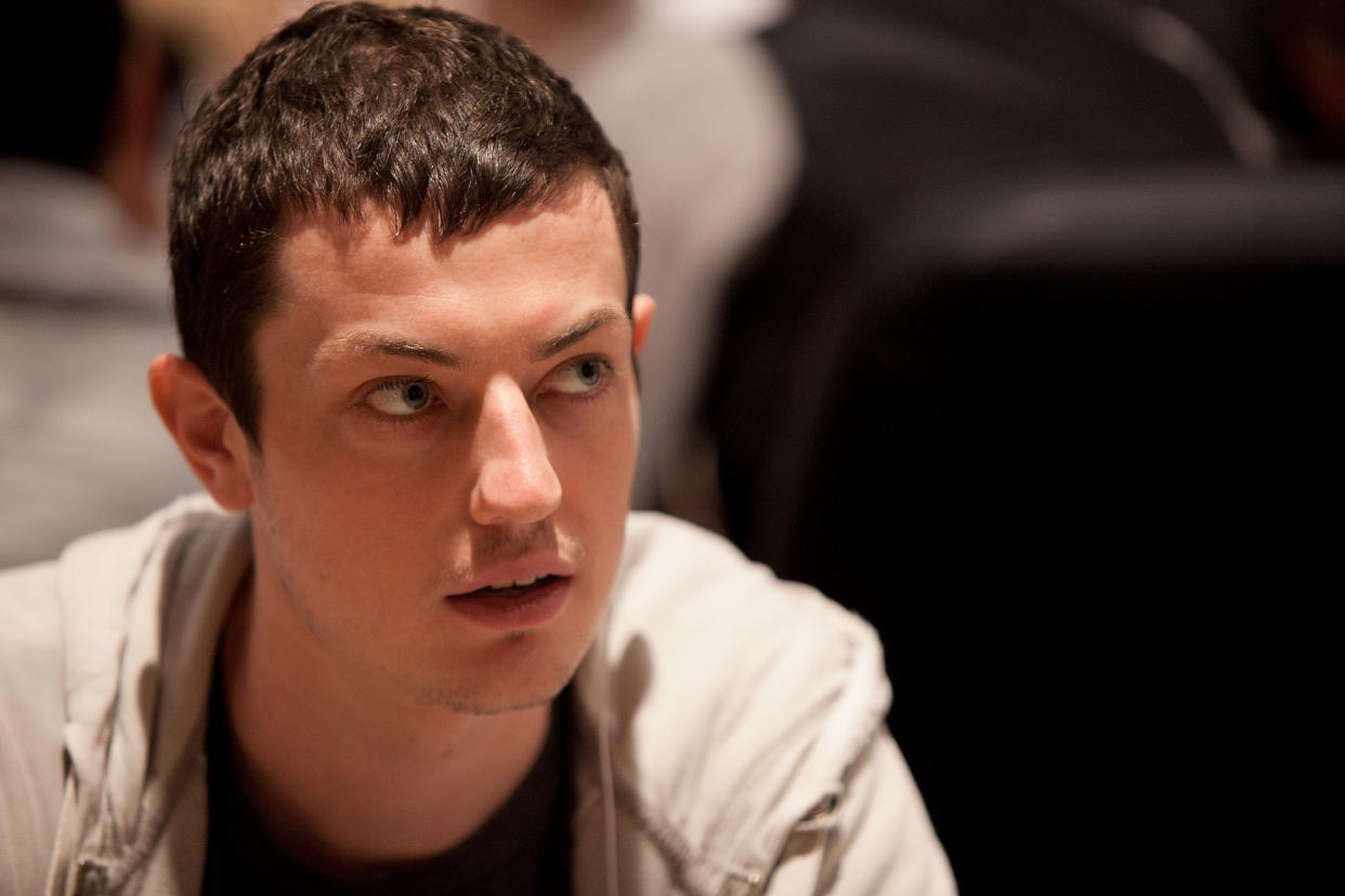 Tom Dwan thought for nearly four minutes before making a call for a $3.1 million pot. (Pablo Blazquez Dominguez/Getty Images)