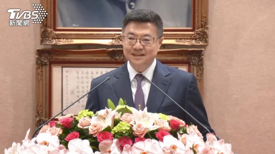行政院長卓榮泰今（23日）首度主持行政院例行院會。（圖/TVBS）