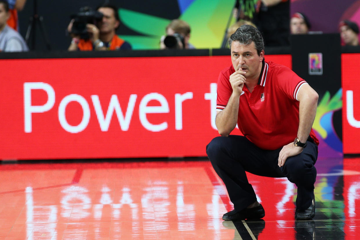 BARCELONA, ESPANA - SEPTIEMBRE 6: Sergio Valdeolmillos en el partido entre Mexico y los Estados Unidos, correspondiente a los octavos de final del Mundial de baloncesto, disputado en el Palau Sant Jordi, el 06 de septiembre del 2014. Foto: Joan Valls/Urbanandsport/Cordon Press