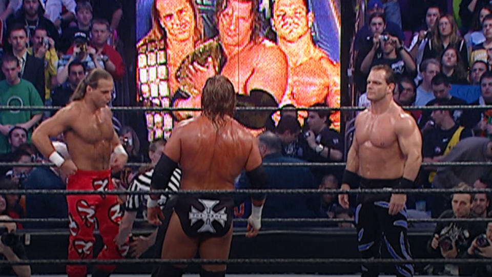 Triple H Vs. Shawn Michaels Vs. Chris Benoit (WrestleMania 20)