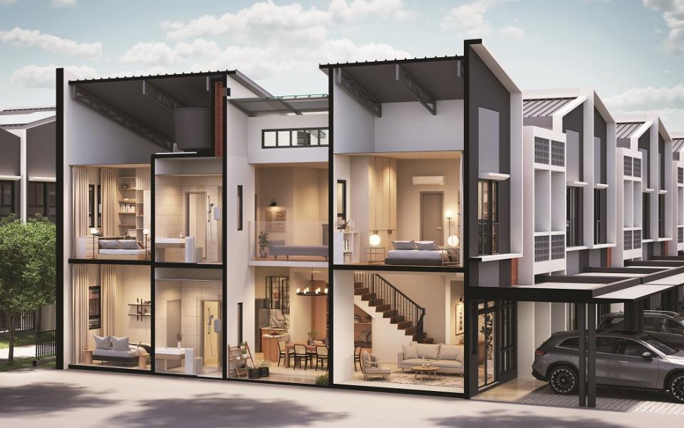 The two-storey 20′ x 70′ Lifestyle Homes are ideal for growing families searching for larger living spaces and more freedom in planning their lifestyle requirements. <em>(Artist’s Impression</em>)