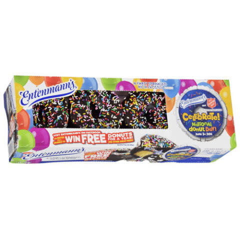 Entenmann's Rich Frosted Party Sprinkle Donuts