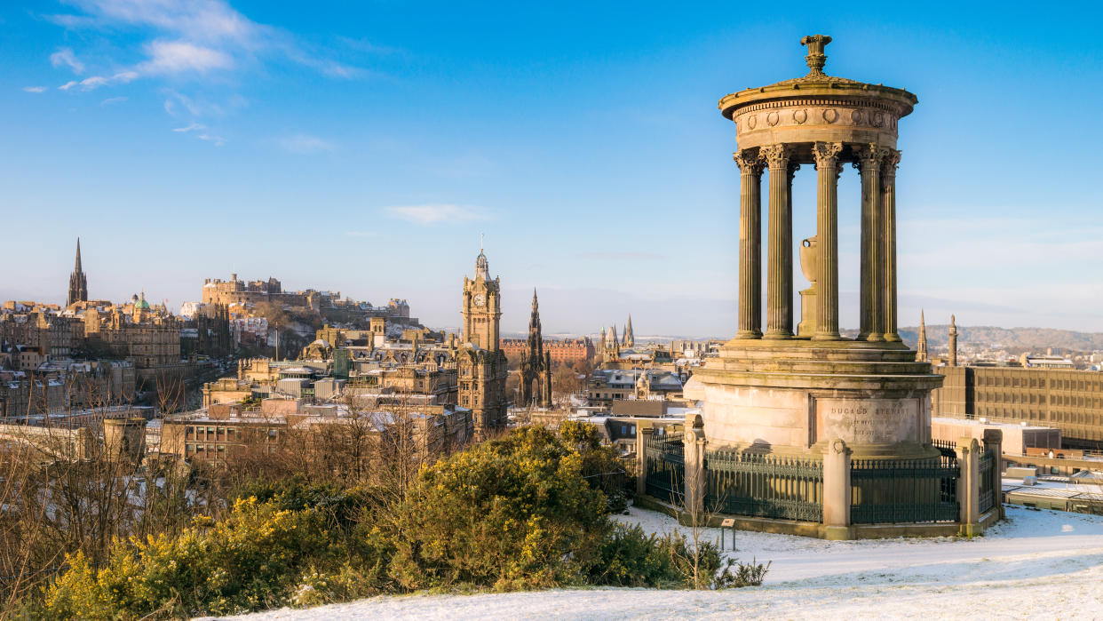  View of Edinburgh from Calton Hill. 