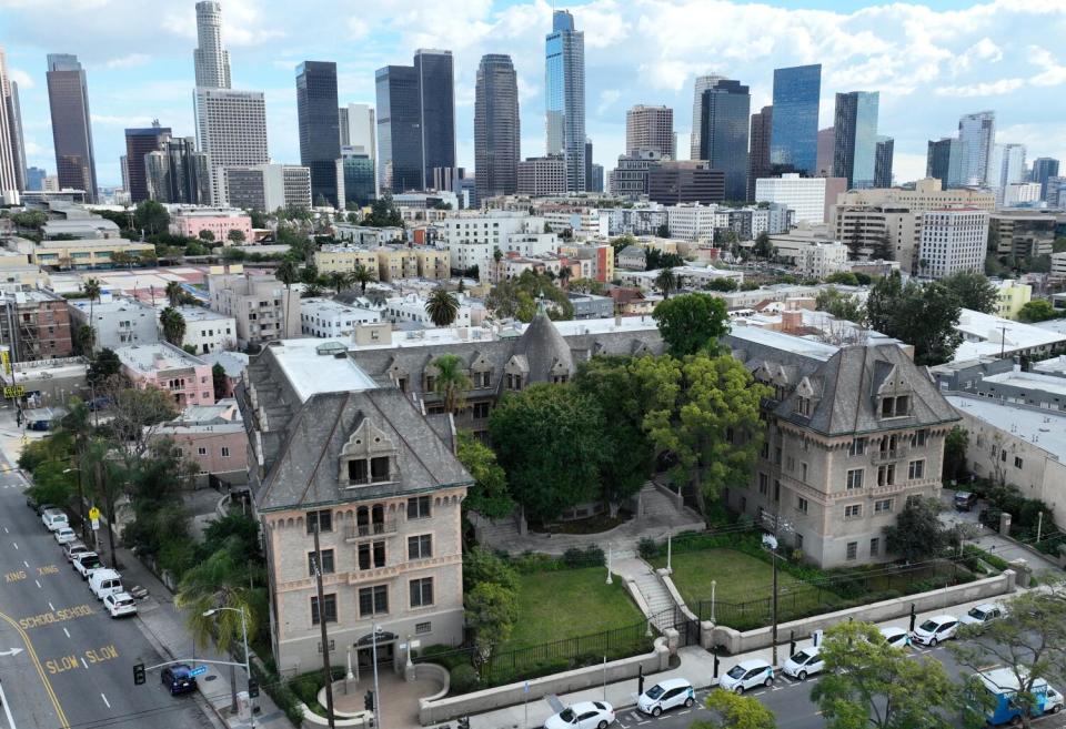 The Clark Residence is a historical building located off Skid Row near downtown.