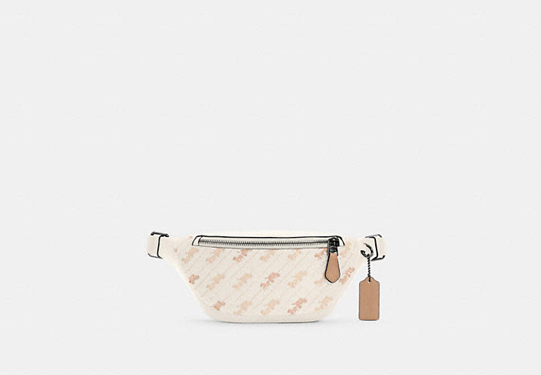 Warren Mini Belt Bag With Horse And Carriage Dot Print. Image via Coach Outlet.