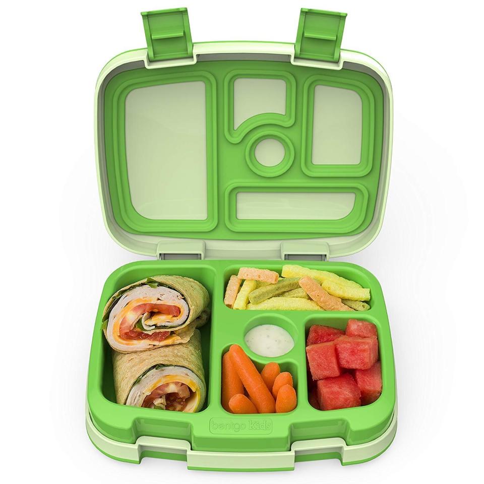 This five compartment bento-style food container is leakproof and dishwasher safe. <strong><a href="https://amzn.to/2YOWHhx" target="_blank" rel="noopener noreferrer">Find the Bentgo Kids Childrens Lunch Box for $28 on Amazon</a></strong>.