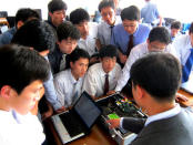 Students of Pyongyang University of Science and Technology (PUST) attend a class at PUST in Pyongyang, North Korea, in this undated picture provided by Yu-Taik Chon, president of Pyongyang University of Science and Technology (PUST) on June 18, 2018. Yu-Taik Chon/Handout via REUTERS ATTENTION EDITORS - THIS IMAGE HAS BEEN SUPPLIED BY A THIRD PARTY. SOUTH KOREA OUT. NO RESALES. NO ARCHIVE.