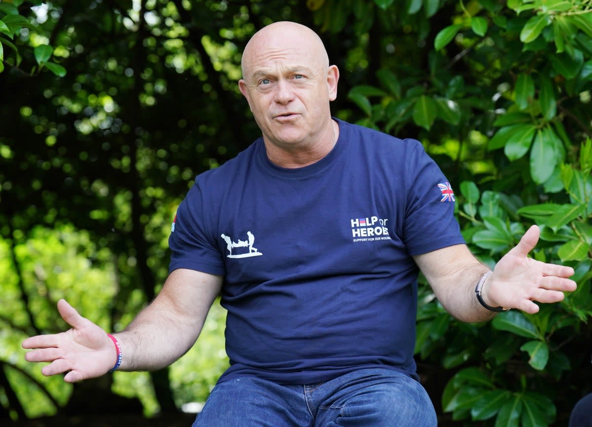 Ross Kemp at Formosa Island, at Cookham Lock near Cookham (Jonathan Brady/PA) (PA Wire)