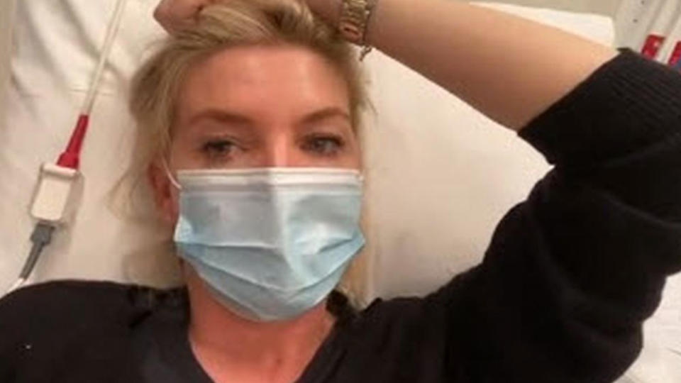 Rebecca Maddern in hospital