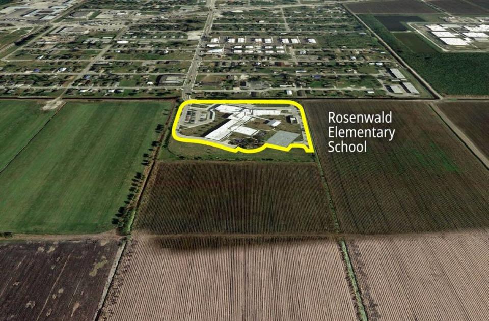 Rosenwald Elementary School in South Bay is adjacent to nearly eight acres of sugarcane stalks. Students are often unable to play outside due to smoke from sugarcane burns.