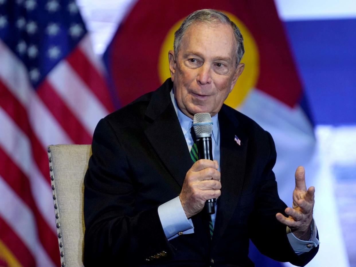 Michael Bloomberg speaks about his gun policy agenda in Aurora, Colorado in December: REUTERS