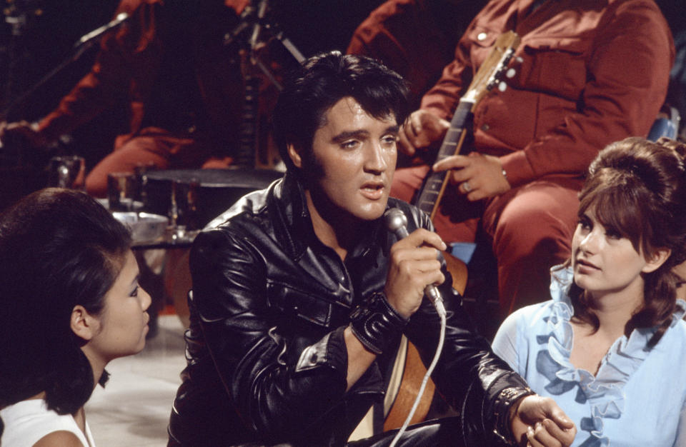 ELVIS: '68 COMEBACK SPECIAL -- Pictured: Elvis Presley during his '68 Comeback Special on NBC -- (Photo by: Frank Carroll/Gary Null/NBC via Getty Images)