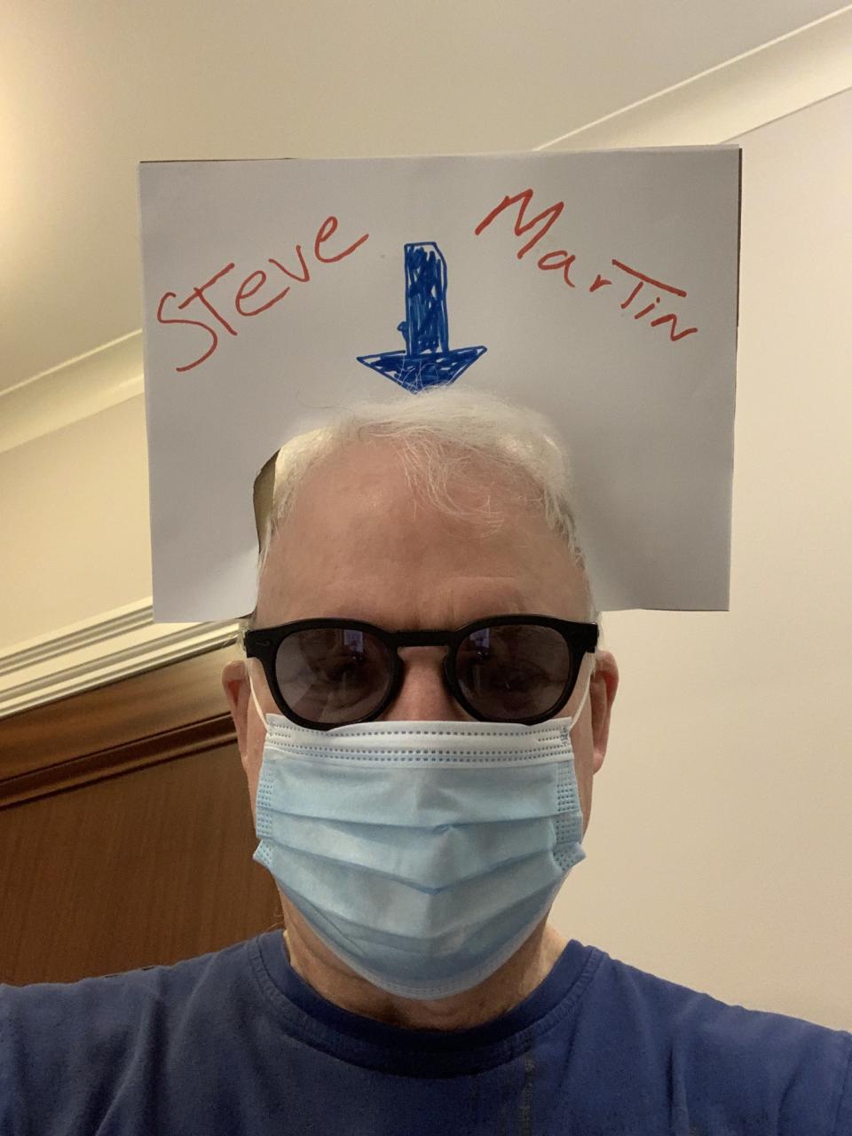 steve martin face book sign trick