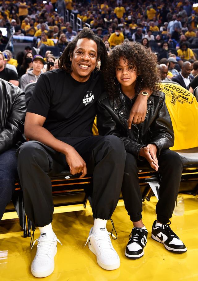 JAY-Z Attends Super Bowl 2022 With Daughter Blue Ivy Carter