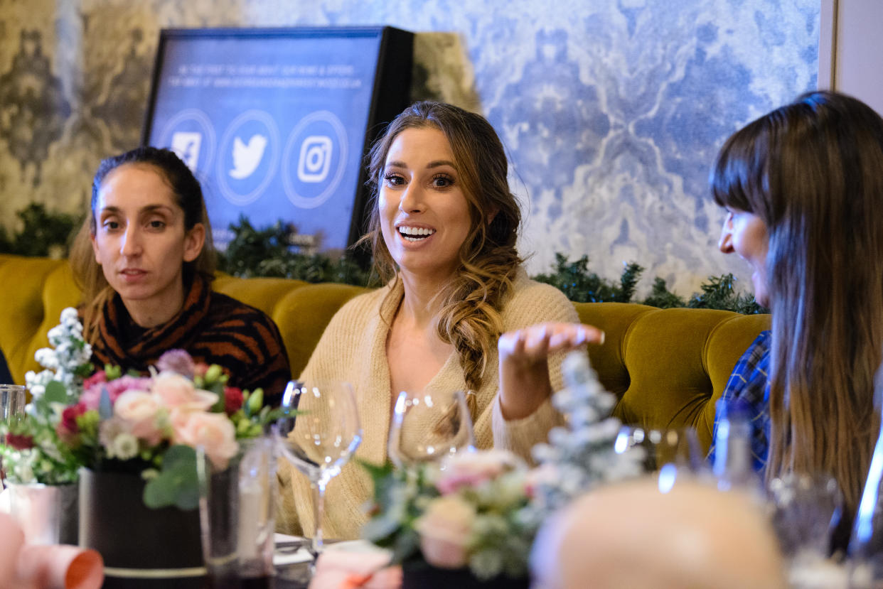 Stacey Solomon has opened up about how important state benefits were when she first became a mother. (Getty/The Peanut App)