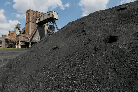 A general view shows the Novovolynska-9 coal mine in Novovolynsk, Ukraine August 2, 2018. Picture taken August 2, 2018. REUTERS/Valentyn Ogirenko