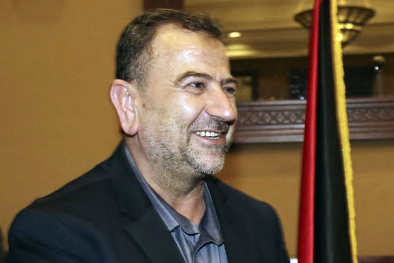 The death of Saleh Arouri - pictured here in 2018 - has seen Hezbollah retaliate against Israel