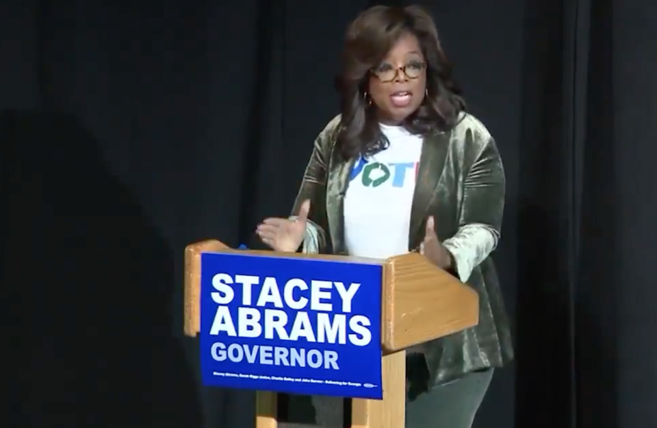 Midterms 2018: Oprah supports Georgia Democrat Stacey Abrams for 'men and women who were lynched'