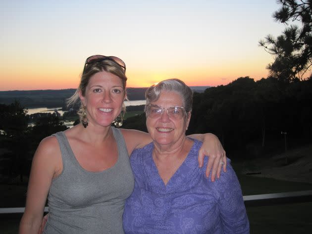 The author and her mother.