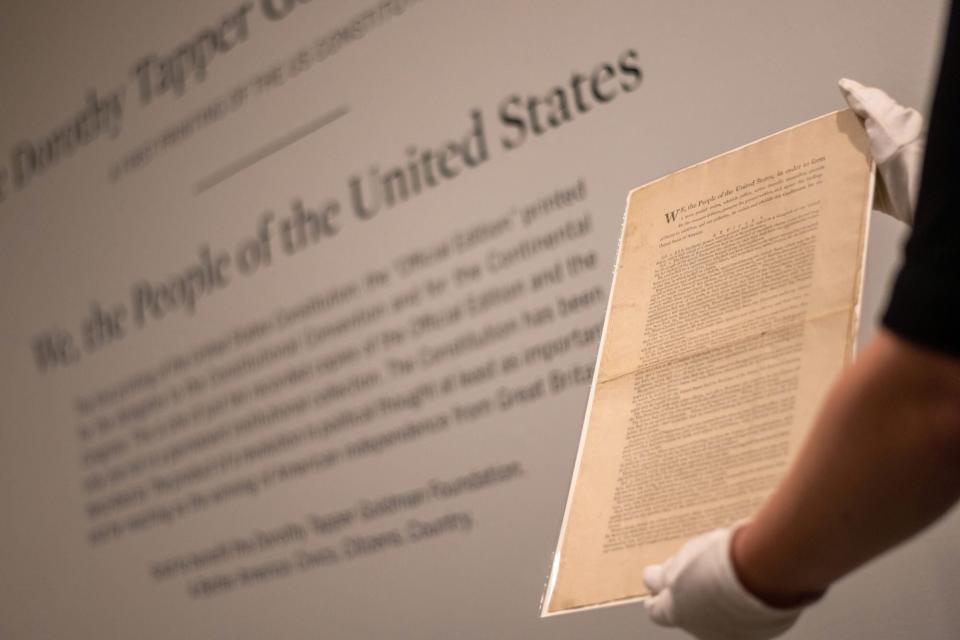 us constitution auction at sothebys