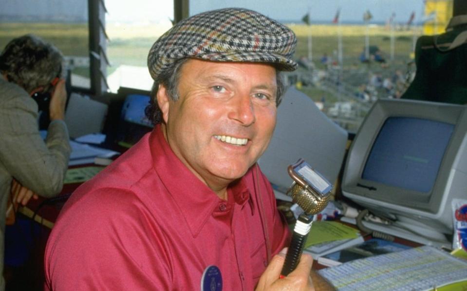 Commentator Peter Alliss back in 1985  - Getty Images Sport