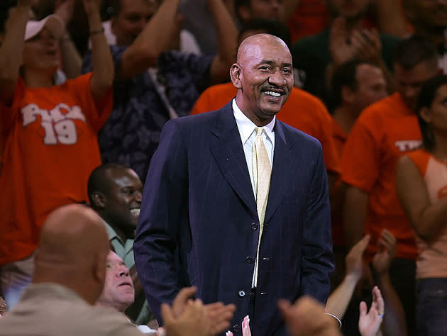 George Gervin takes it all in. (Getty Images)